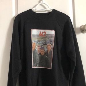 Black U2 Crewneck Sweatshirt